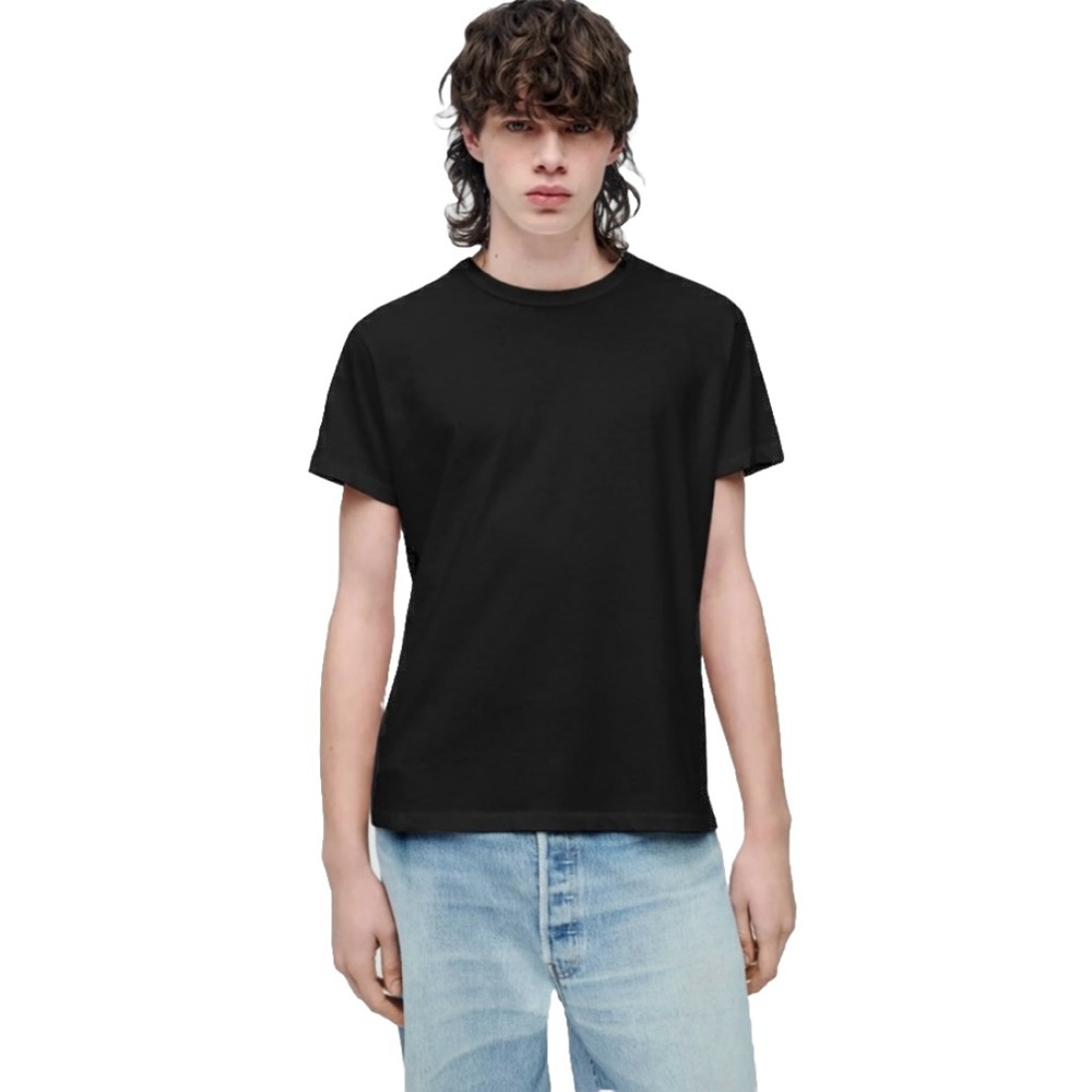 REDONE Hanes Classic Tee Men’s Black Short Sleeve Shirt Size Large & Medium